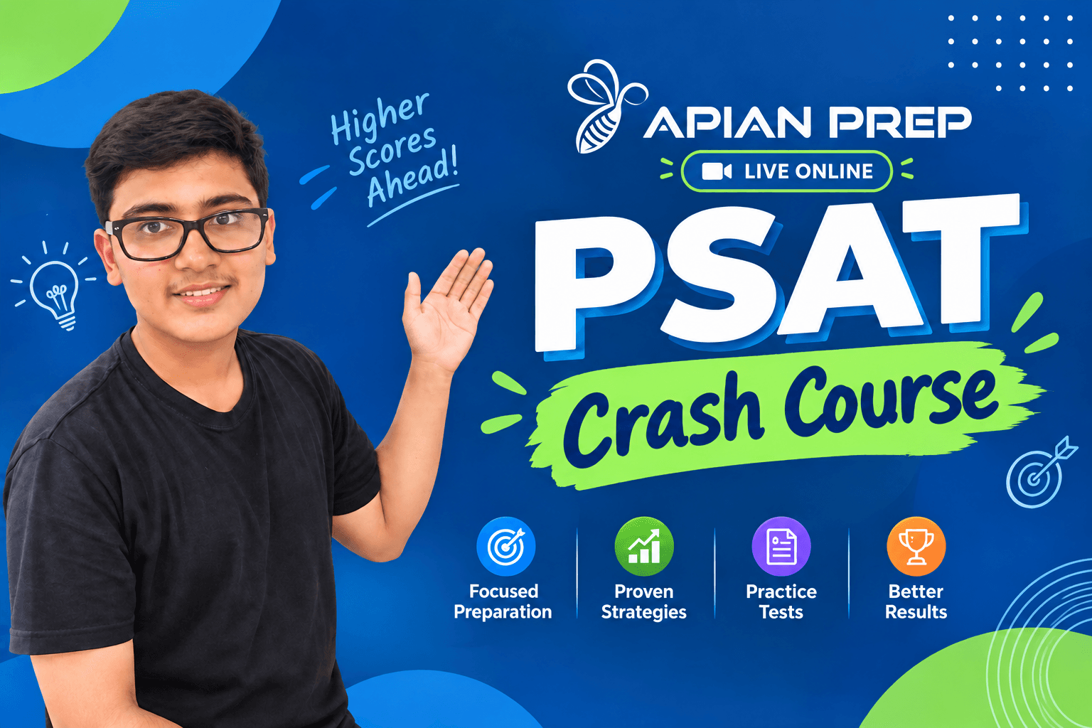 PSAT Crash Course — Live Online